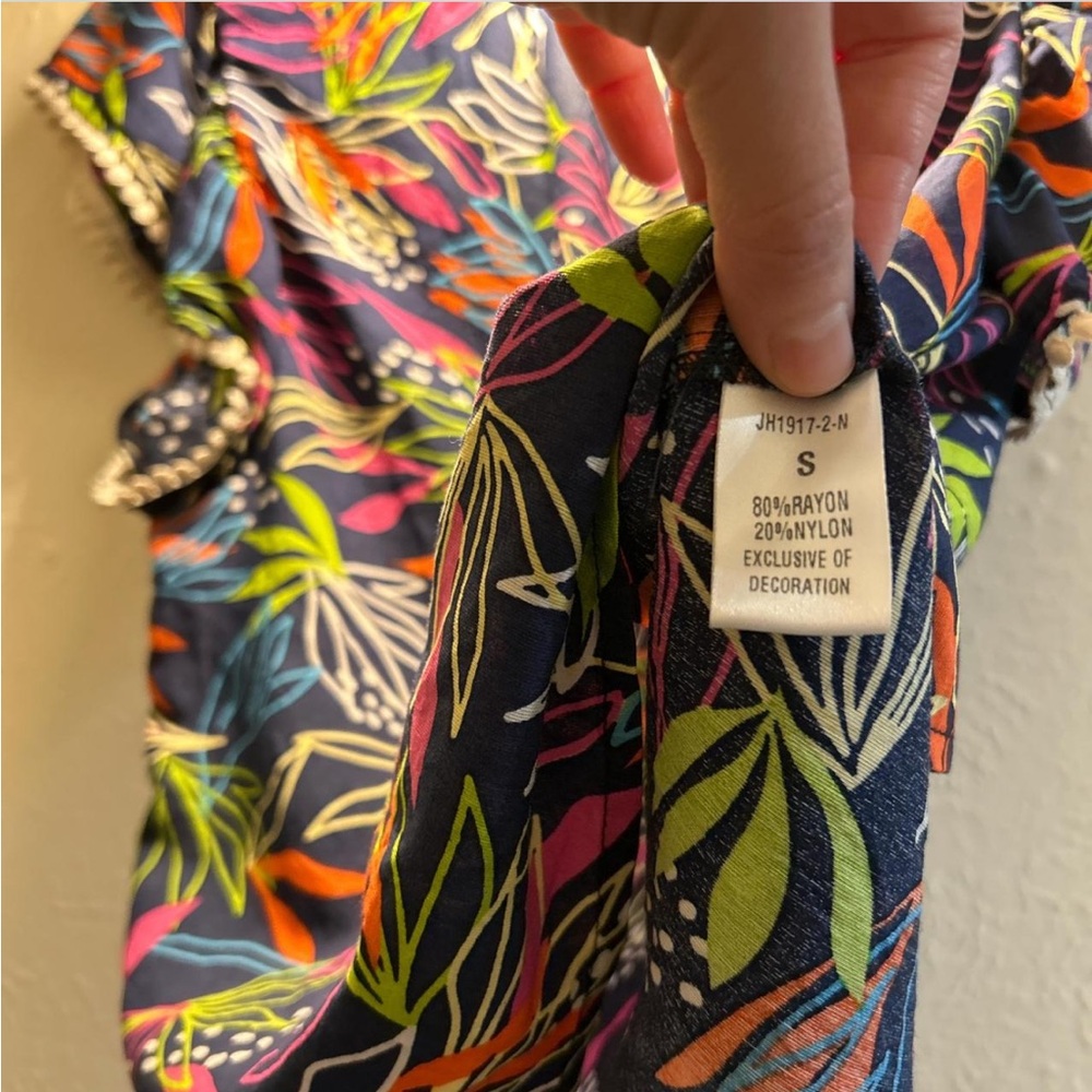 Thml Multicolor Leaf Print Blouse - image 5